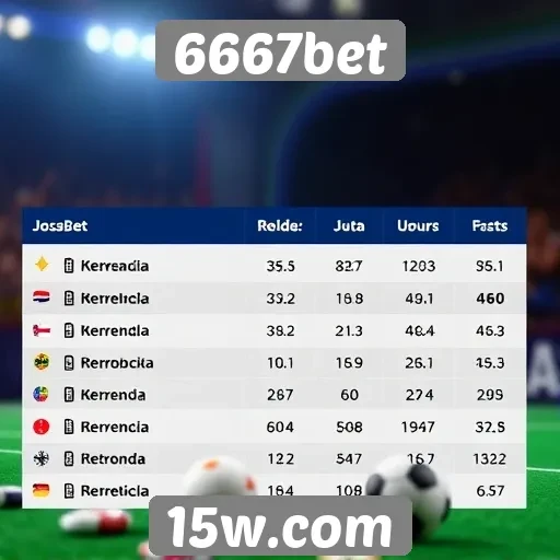 Estatísticas de jogadores no site 6667bet