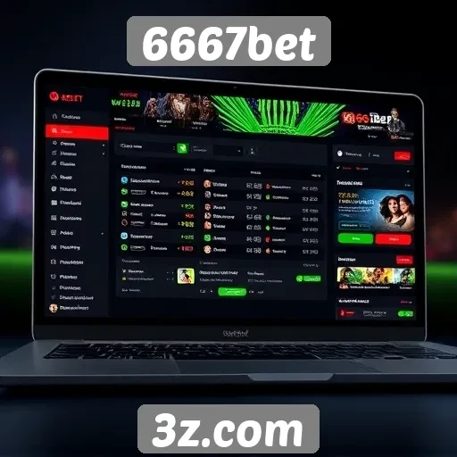 Exploração da interface do usuário do site 6667bet